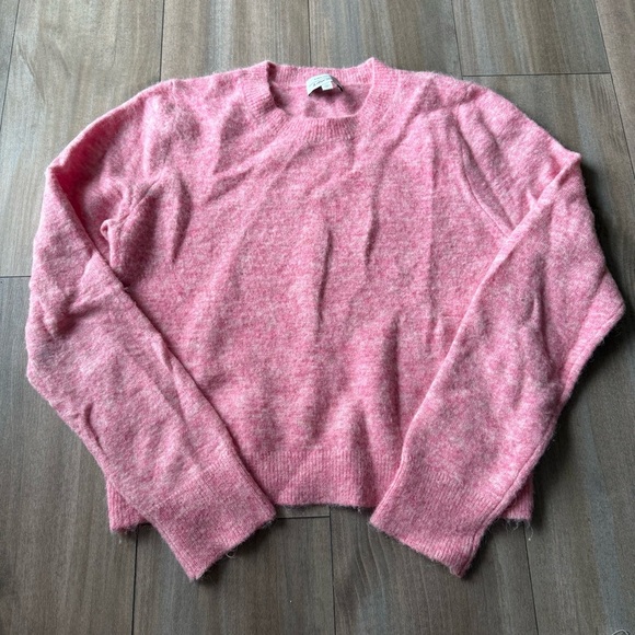 & other stories alpaca wool blend crewneck sweater pink - Picture 2 of 6